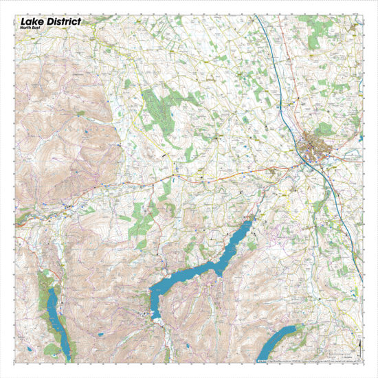 Lake District Map North East SplashMap