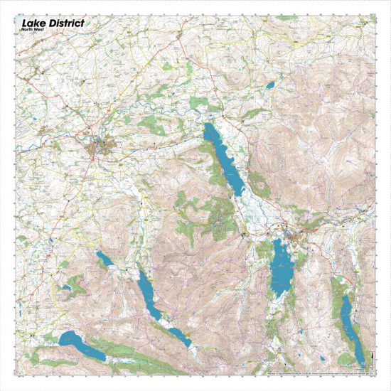 Lake District Map North West SplashMap