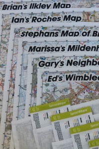 Our backers' site centred personalised maps!
