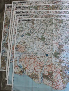 The full South Downs over 6 maps