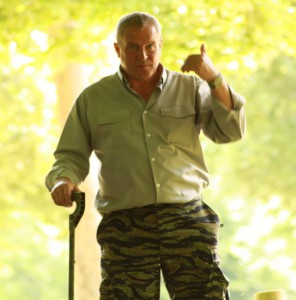 Perry McGee with Tracking Stick