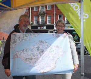 Our beautifully proportioned Isle of Wight Map drew in loads of people