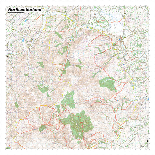 Northumberland Map North SplashMap