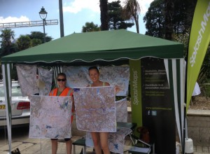 Brianna and Kate at Slick Events help on the SplashMaps stand