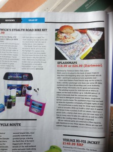 CTC Cycle magazine's great review of our East Peak District Map