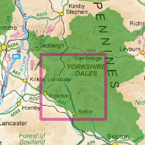 All 3 Yorkshire Dales Peaks on the one map