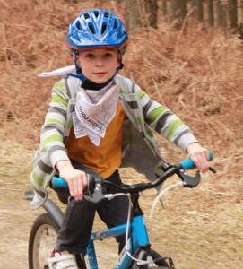 Cameron sporting the 3 Peaks Map.  Vision of the future?