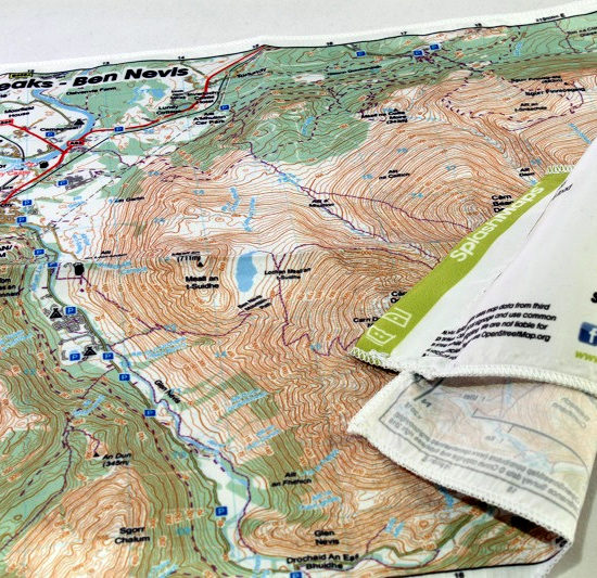 Ben Nevis Map - Mini UK 3 Peaks