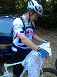 Adrian; Loved his year with Ordnance Survey. Brought along his SplashMap to check our progress