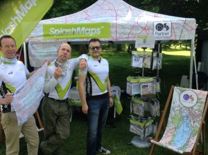 Team SplashMaps at the World Triathlon. Okay no medals this time ;-)