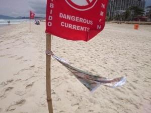Training on the beach in Brazil