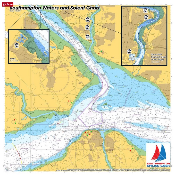 Solent Nautical Chart