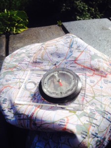 Compass work is easy when you've got clear markers on the map and clearly marked features.