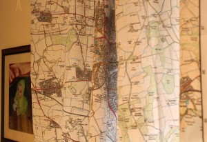 Super Sized SplashMaps as curtains
