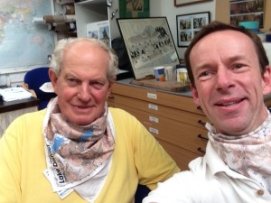 John and David at SES HQ Motocombe, Dorset
