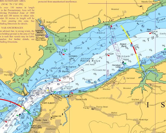 Solent Nautical Chart