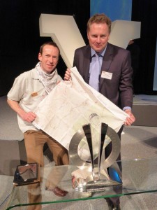 With the Tour de France Trophy