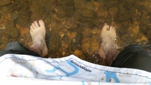Tired feet and a SplashMaps scrub down!
