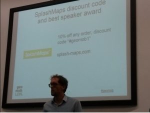 Ed Freyfogle hosts GeoMob London and announces our discount for members