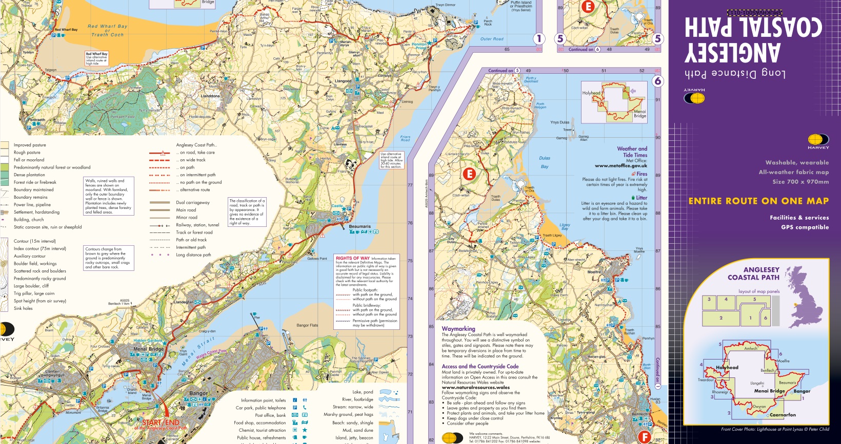Anglesey Coastal Path Harvey SplashMap