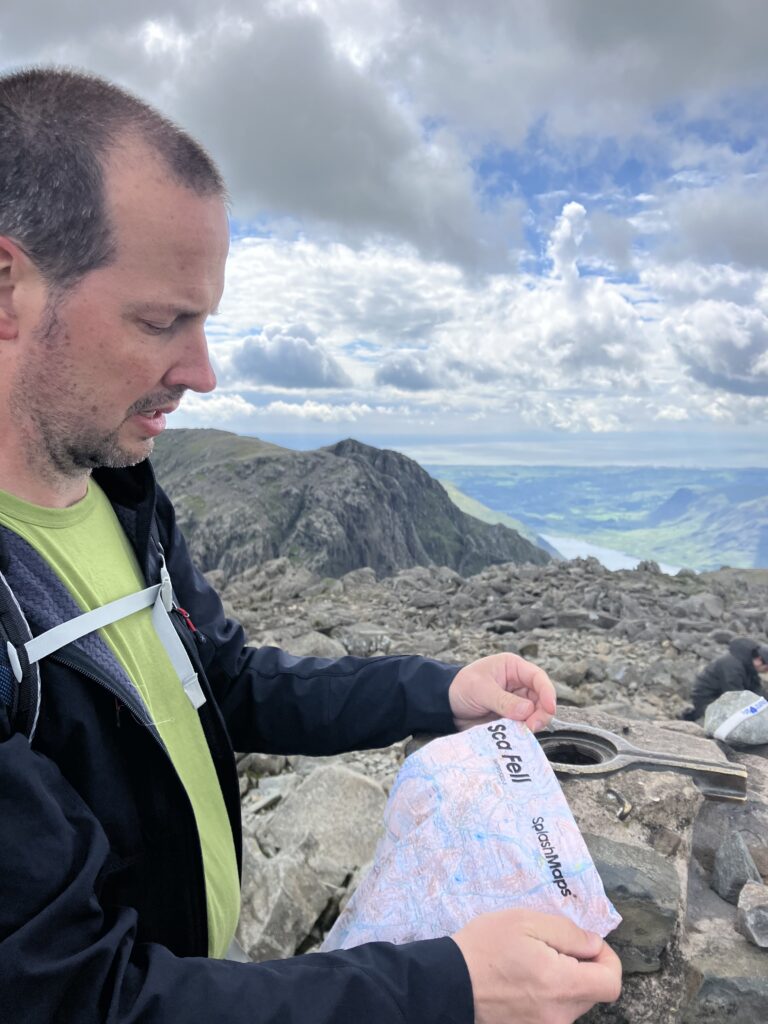 Sca Fell Toggle Toob at the Ordnance Survey Trig point