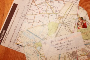 Paper doing what paper does best!  Envelopes and note paper from re-purposed maps!
