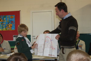 Admiring some of the 15th's Cartography with designer Austin