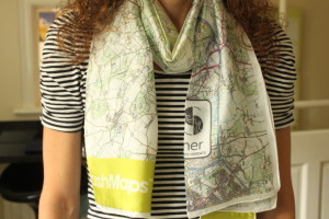 This retail silk material is light-weight and hangs beautifully to display both parties logos.