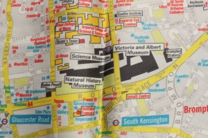 Deatails include major tourist attractions, Embassies, Museums, Transport links and road names