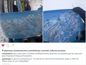 Customers Instagramming from the mountains.