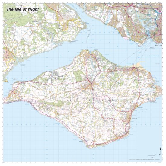 SplashMaps Isle of Wight Map