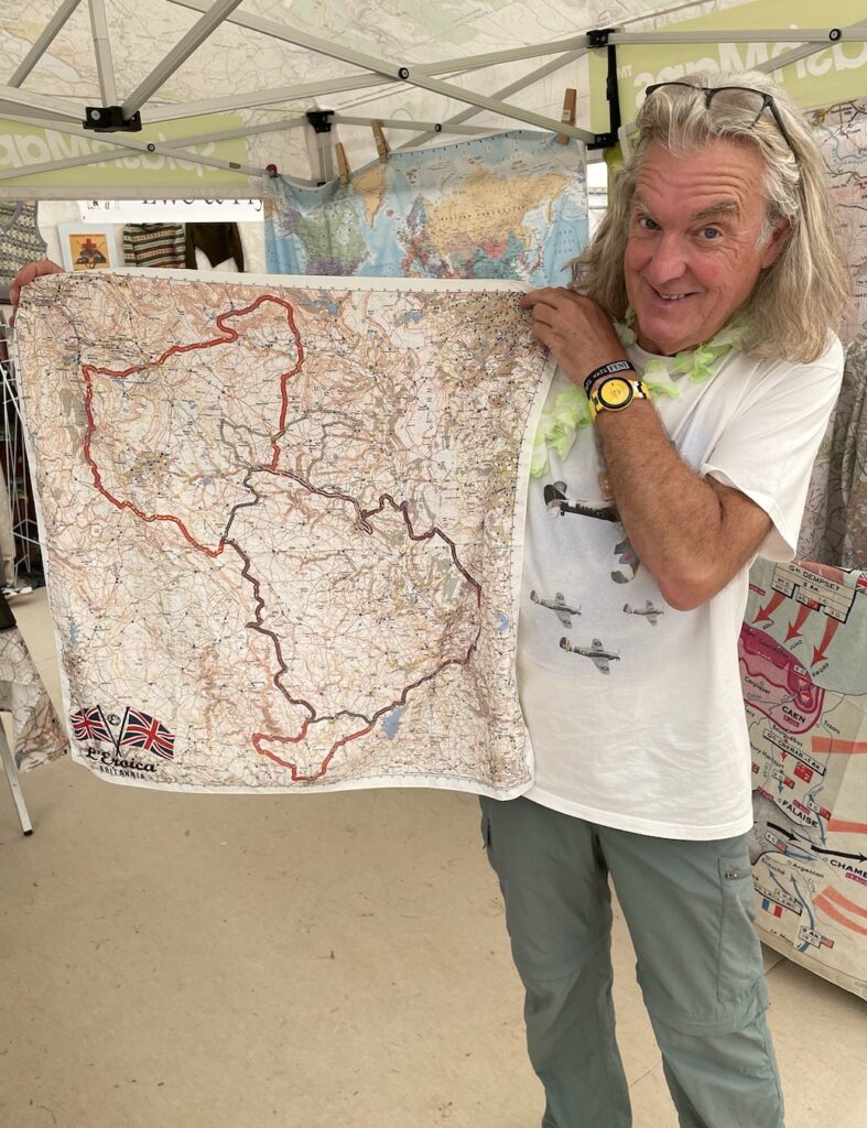 James May with a unique SplashMap created by our design service