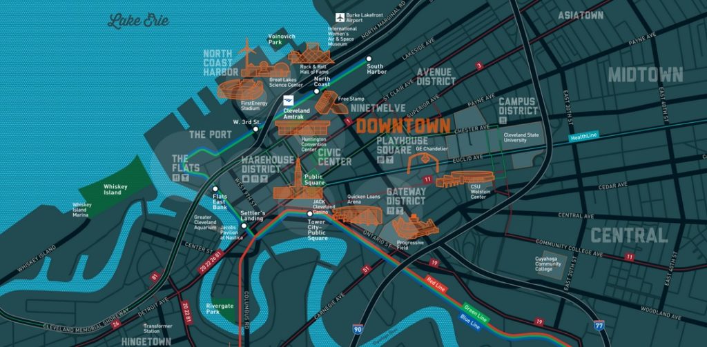 A living Map in the US