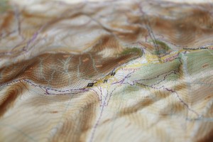 Close detail of the map