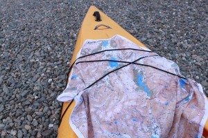 Map lashed to Canoe