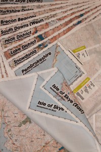 Map titles and locations tailored for wedding tables.