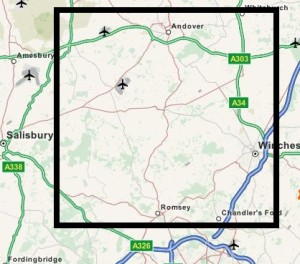 Test Valley Map - Andover to Romsey