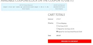 Simply select the boxed option before check-out
