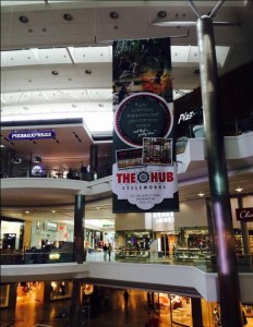 The Hub banner at West Quay