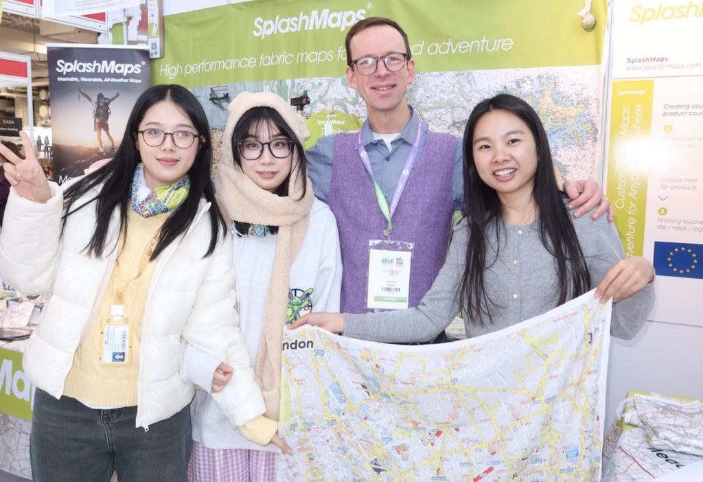 Winchester School of Arts Fashion Marketing Students on the SplashMaps Stand