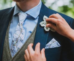 Pocket square and tie make perfect accessories